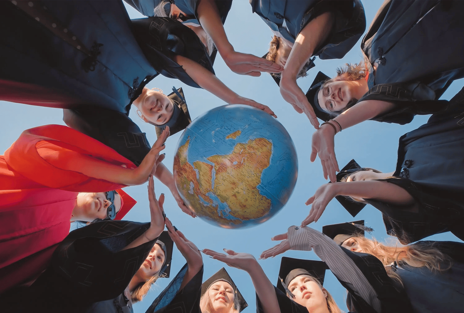 Grads around globe